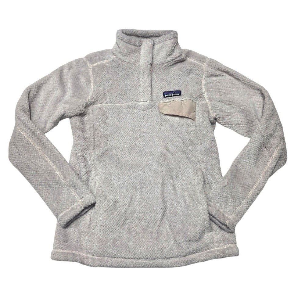 Patagonia Re-Tool Snap-T Pullover Fleece Women XS Gray Polartec High Pile
